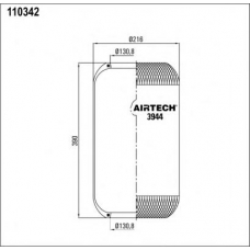 3944 Airtech Кожух пневматической рессоры