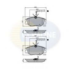 CBP11001 COMLINE Комплект тормозных колодок, дисковый тормоз