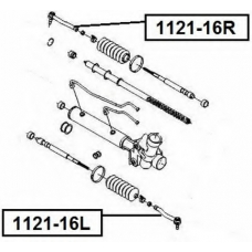 1121-16L ASVA Наконечник поперечной рулевой тяги