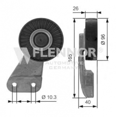 FU99392 FLENNOR Паразитный / ведущий ролик, поликлиновой ремень