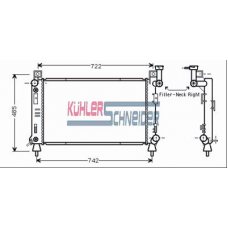 5305401 KUHLER SCHNEIDER Радиатор, охлаждение двигател