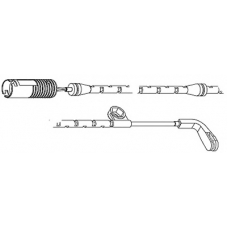 8203 CARRAB BRAKE PARTS Сигнализатор, износ тормозных колодок