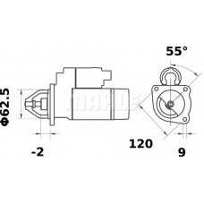 MS 182 MAHLE Стартер