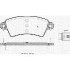 8110 28015 TRIDON Brake pads - front