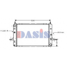 090039N AKS DASIS Радиатор, охлаждение двигателя