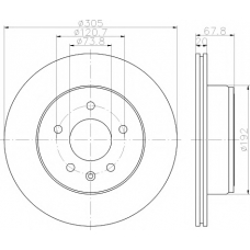 8DD 355 112-041 HELLA PAGID Тормозной диск