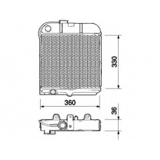 350213330000 MAGNETI MARELLI Охладитель, охлаждение двигателя