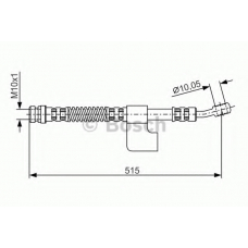 1 987 476 897 BOSCH Тормозной шланг