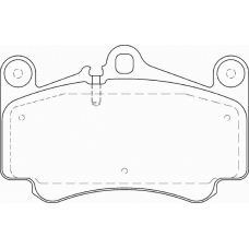 FD7318A NECTO Комплект тормозных колодок, дисковый тормоз