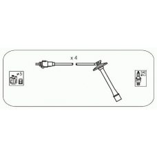 JP228 JANMOR Комплект проводов зажигания