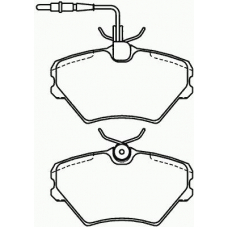 P 68 022 BREMBO Комплект тормозных колодок, дисковый тормоз