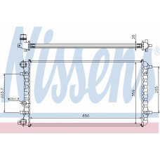 65228A NISSENS Радиатор, охлаждение двигателя