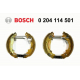 0 204 114 501 BOSCH Комплект тормозных колодок