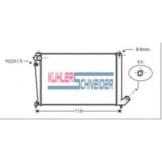 0702901 KUHLER SCHNEIDER Радиатор, охлаждение двигател