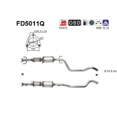 FD5011Q AS Сажевый / частичный фильтр, система выхлопа ОГ