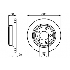 0 986 478 320 BOSCH Тормозной диск