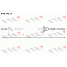 FKS17020 FTE Трос, управление сцеплением