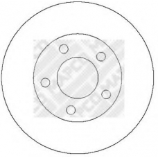 15283 MAPCO Тормозной диск