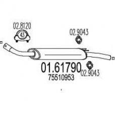 01.61790 MTS Глушитель выхлопных газов конечный