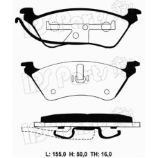 IBR-1993 IPS Parts Комплект тормозных колодок, дисковый тормоз