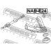 NAB-E24 FEBEST Подвеска, рычаг независимой подвески колеса