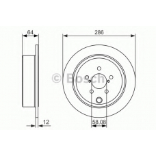 0 986 479 150 BOSCH Тормозной диск