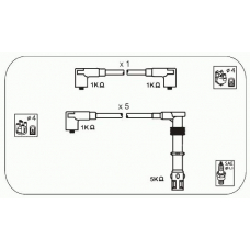 ABM40 JANMOR Комплект проводов зажигания