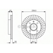 0 986 479 874 BOSCH Тормозной диск