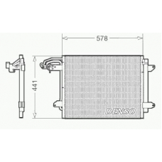 DCN32030 DENSO Конденсатор, кондиционер