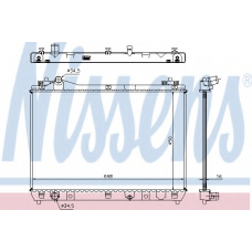 64200 NISSENS Радиатор, охлаждение двигателя