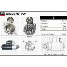 DRS3670 DELCO REMY Стартер