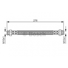 1 987 476 523 BOSCH Тормозной шланг