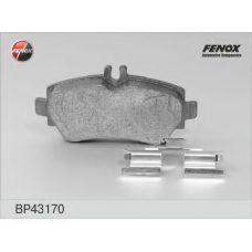 BP43170 FENOX Комплект тормозных колодок, дисковый тормоз