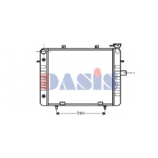 150180N AKS DASIS Радиатор, охлаждение двигателя