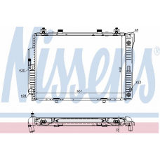 62713A NISSENS Радиатор, охлаждение двигателя