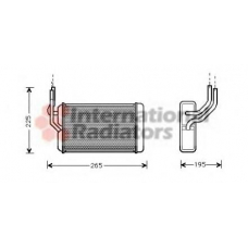 02006105 VAN WEZEL Теплообменник, отопление салона