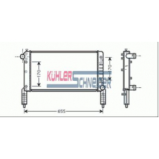 1700561 KUHLER SCHNEIDER Радиатор, охлаждение двигател