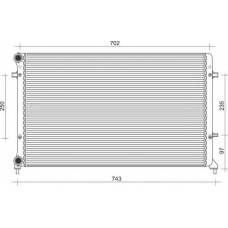 350213853000 MAGNETI MARELLI Радиатор, охлаждение двигателя