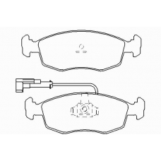 P 23 076 BREMBO Комплект тормозных колодок, дисковый тормоз