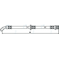 HOS3038 APEC Тормозной шланг