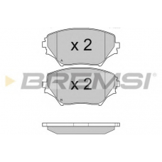 BP2993 BREMSI Комплект тормозных колодок, дисковый тормоз