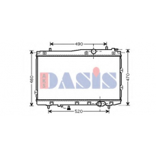 510086N AKS DASIS Радиатор, охлаждение двигателя