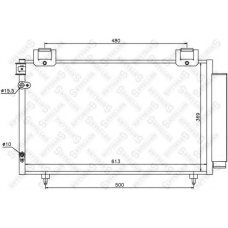 10-45038-SX STELLOX Конденсатор, кондиционер