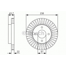 0 986 479 T42 BOSCH Тормозной диск