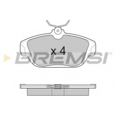 BP2505 BREMSI Комплект тормозных колодок, дисковый тормоз