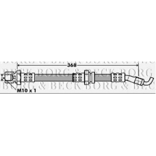 BBH7401 BORG & BECK Тормозной шланг