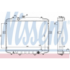 67498 NISSENS Радиатор, охлаждение двигателя