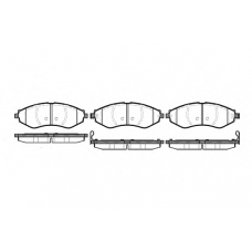 P7453.22 WOKING Комплект тормозных колодок, дисковый тормоз