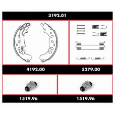 3192.01 REMSA Комплект тормозов, барабанный тормозной механизм