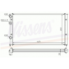 65245A NISSENS Радиатор, охлаждение двигателя